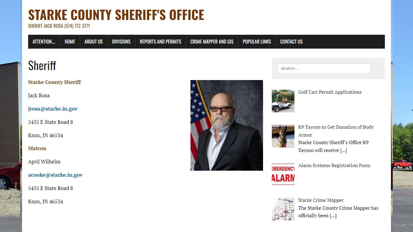 Sheriff – Starke County Sheriff’s Office